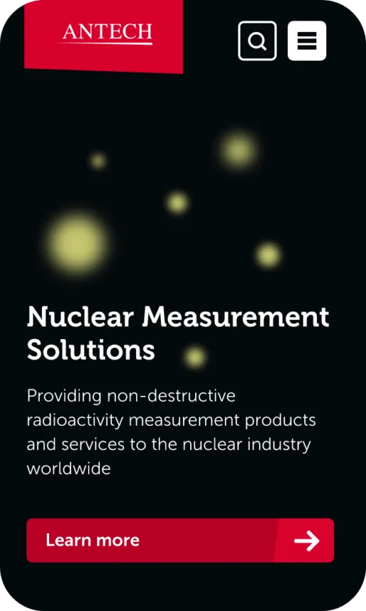 Antech Web Design homepage on mobile