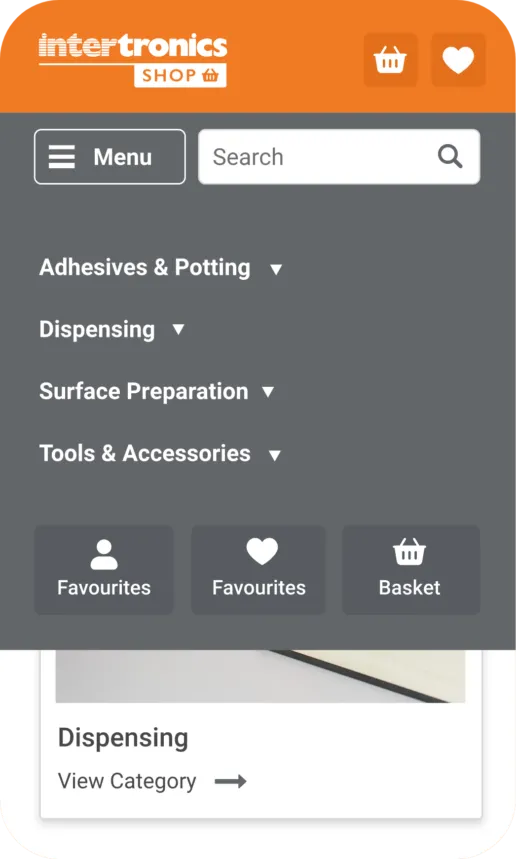 Intertronics e-commerce custom web design