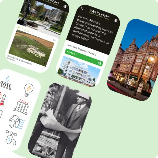 Warburton Building Services web design and WordPress build