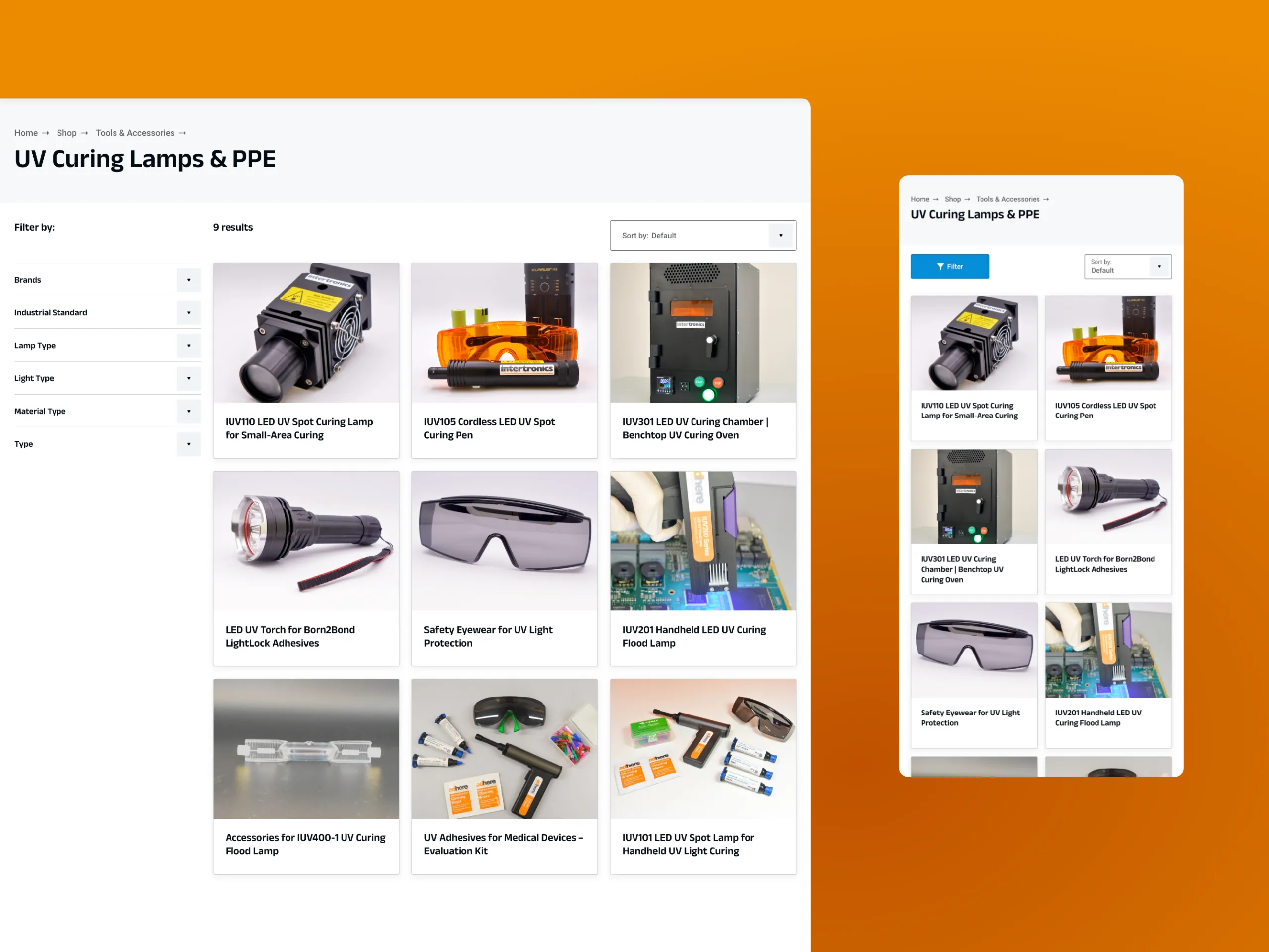 Intertronics e-commerce