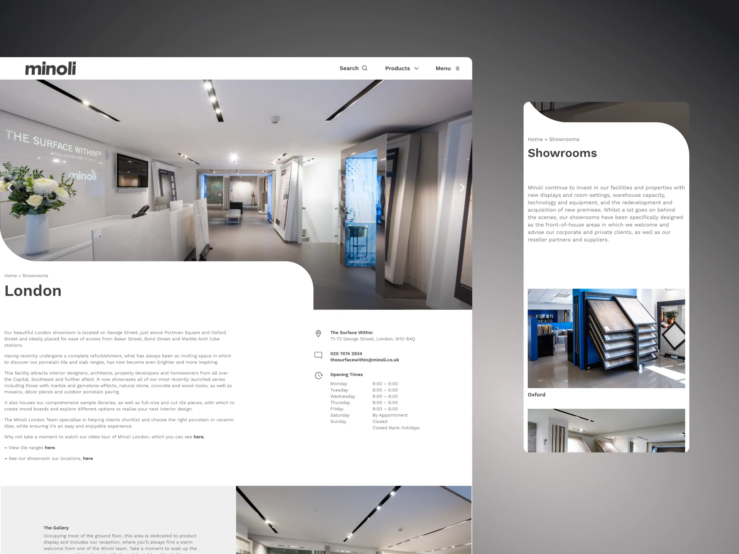Minoli web design