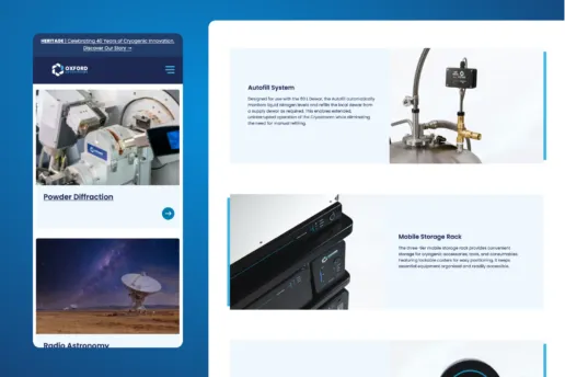 OxCryo web design