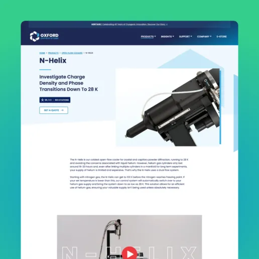 Web Design Oxford Cryosystems square